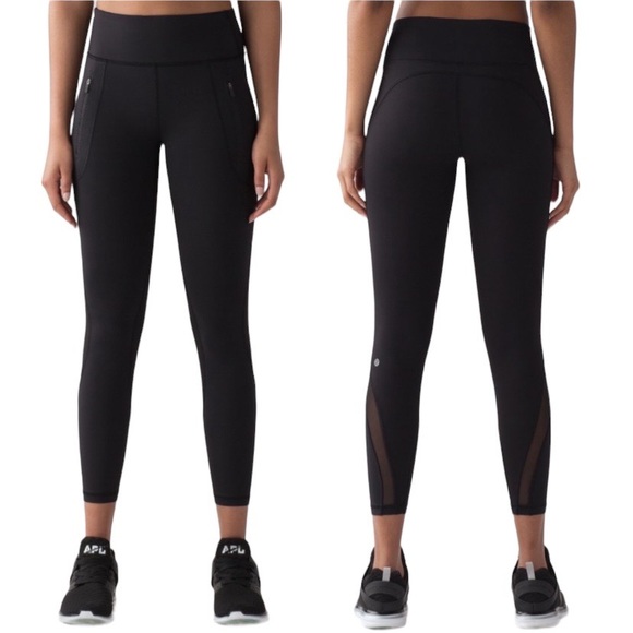 Lululemon Invigorate 7/8 Tight in Black Size 2 - Picture 3 of 11